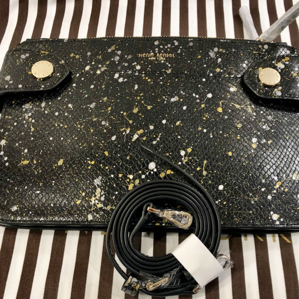 Henri Bendel splatter paint crossbody NWT